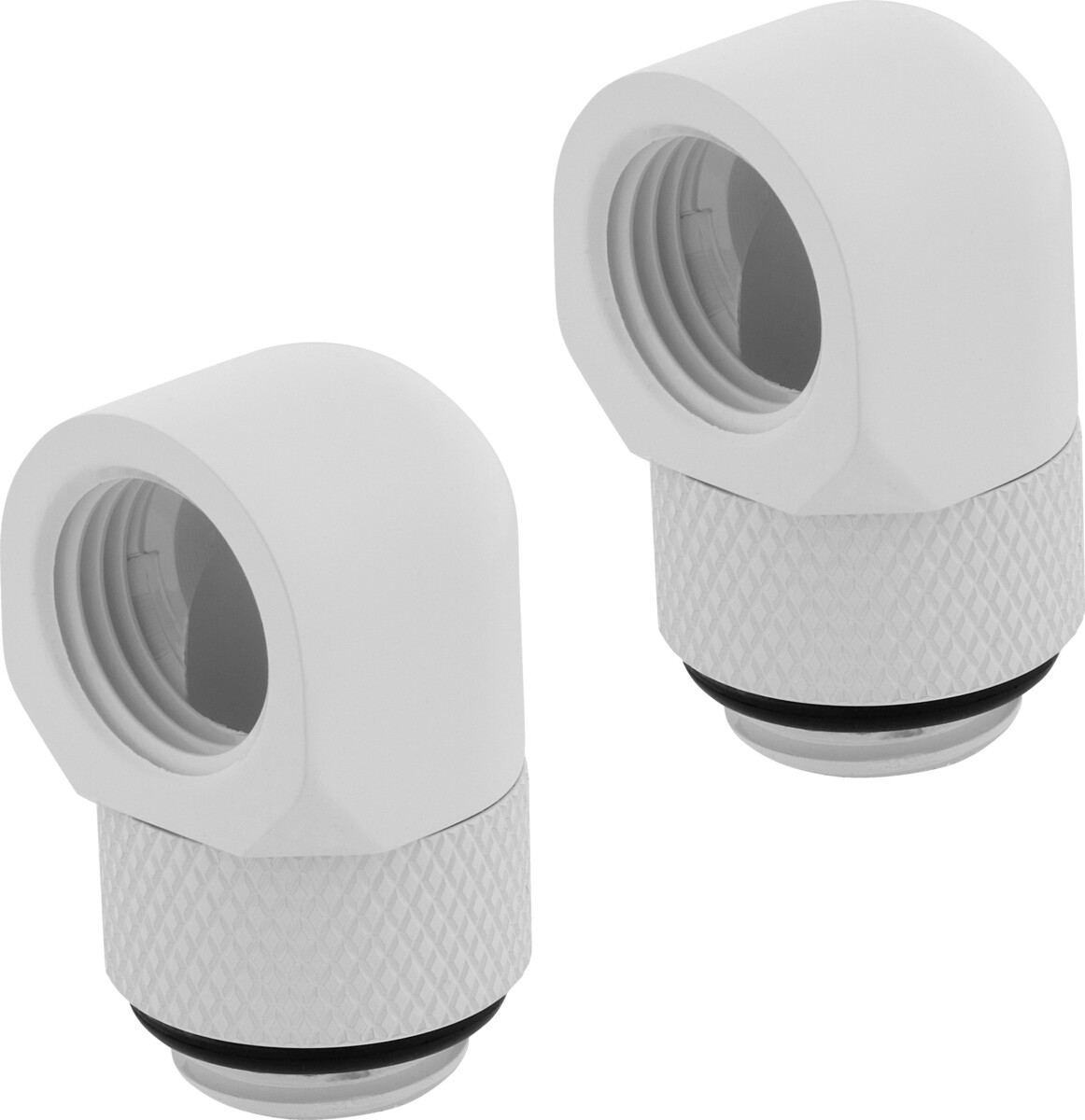 Corsair Hydro X Series 90° Rotary Adapter Twin Pack - blanc