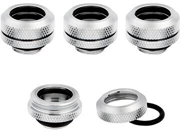 Corsair Hydro X Series XF Hardline Fittings 14mm - Four Pack Chrome