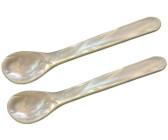 6x Laguiole DESSERTLÖFFEL mit farbigen Griff Perlmutt Set Kaffeelöffel Löffel 49