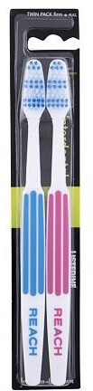 Listerine Reach Toothbrush Twin Pack Firm