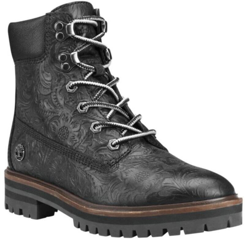 timberland london square 6 inch boots black