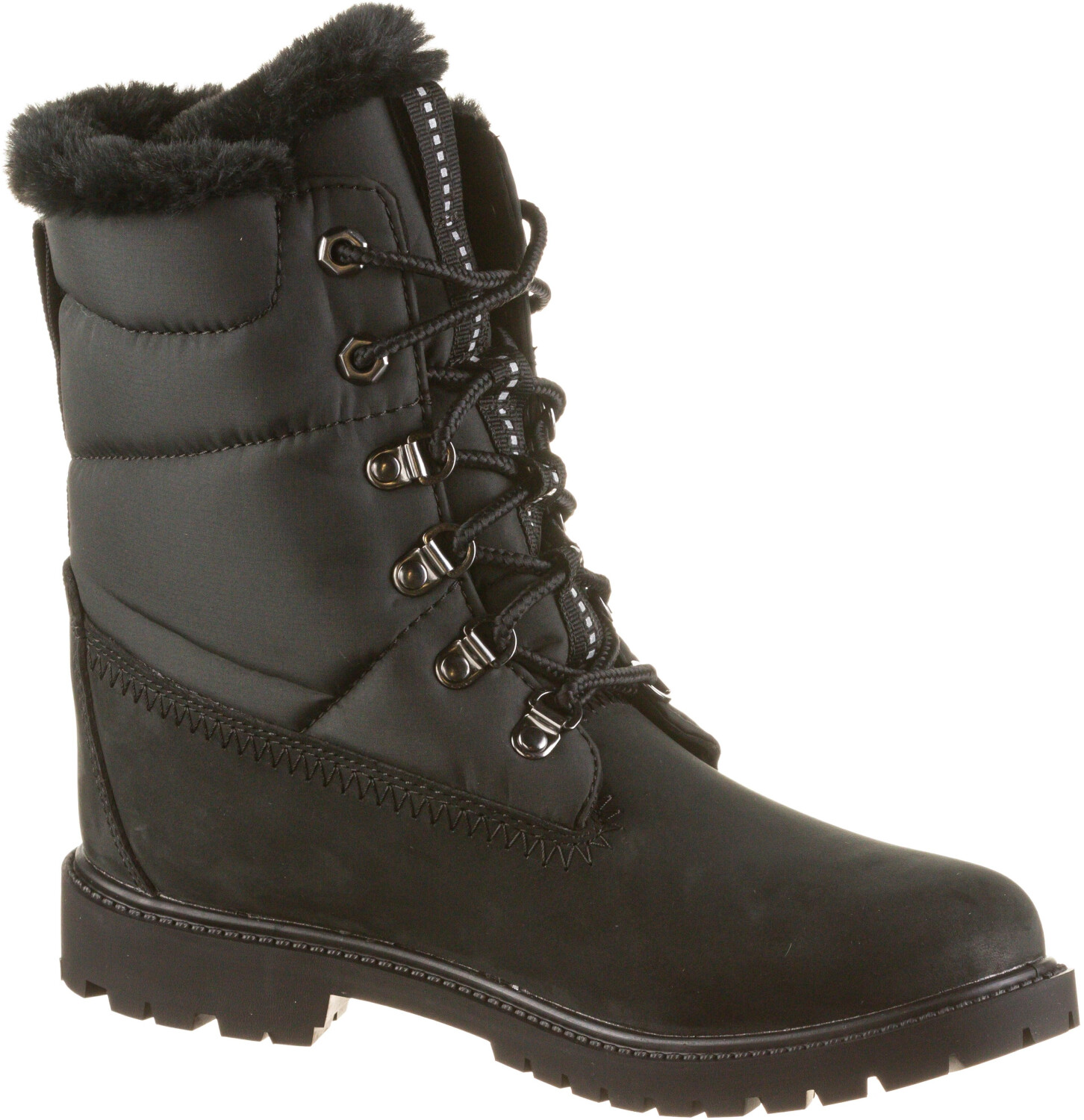 timberland black puffer boots