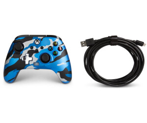 Power A Mando con Cable Extraíble Cotton Candy Blue para Xbox Series/One/PC