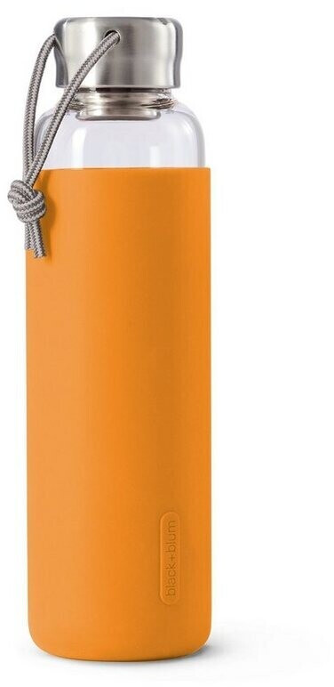 Black+Blum Glass Water Bottle 600ml orange