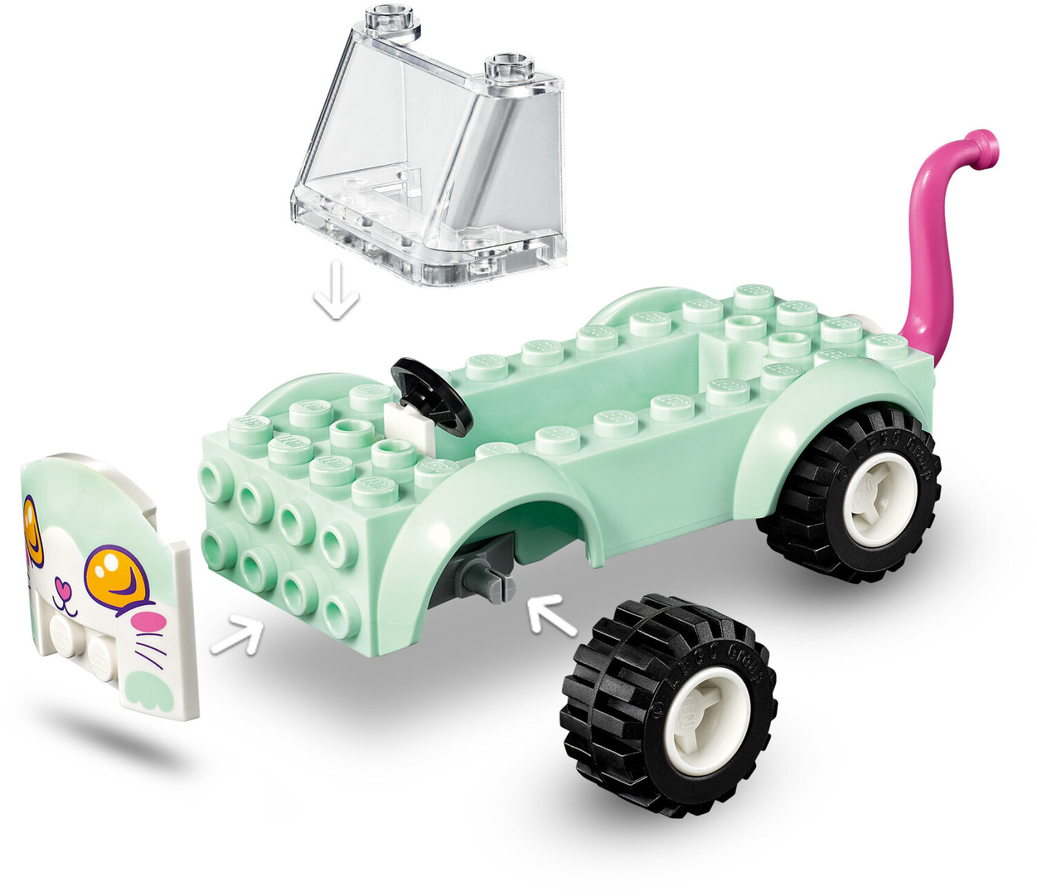 La voiture de toilettage pour chat - Friends - 41439 LEGO : la boîte à Prix  Carrefour