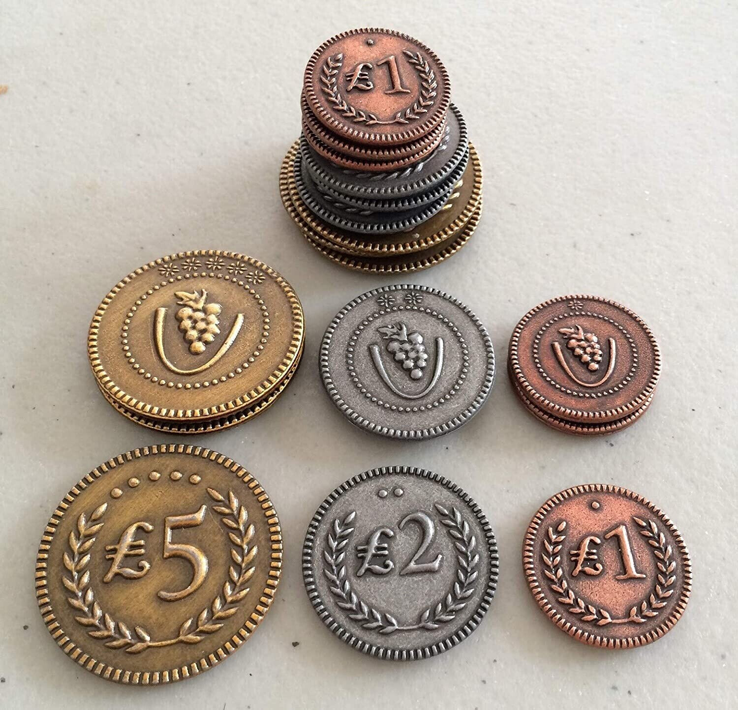 72 Metal Lira Coins (Viticulture)