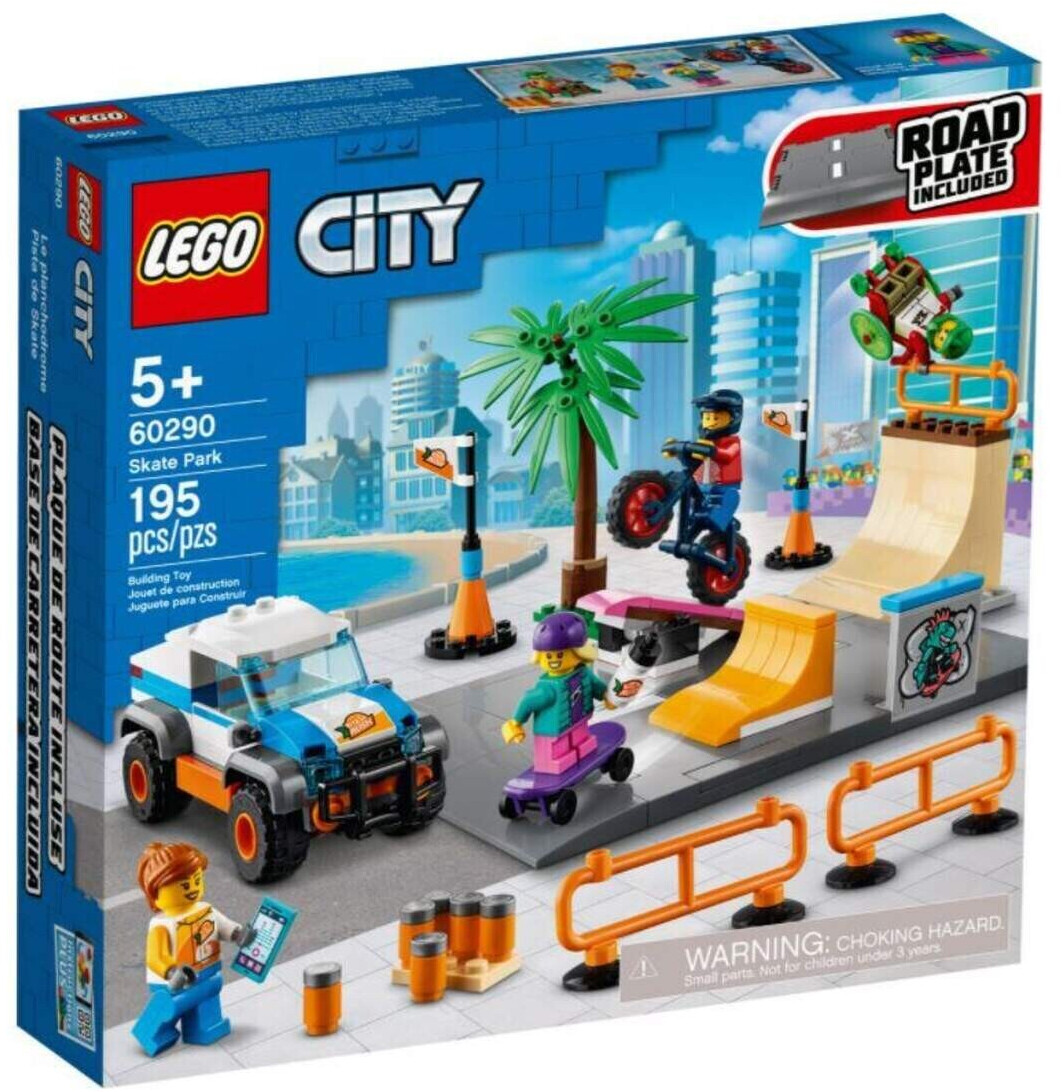 LEGO City Skatepark Set avec Jouets planche à roulettes et vélo - 60364
