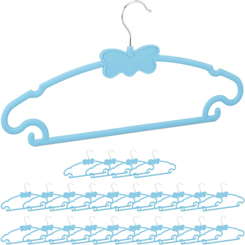 Relaxdays 25 cintres motif papillon