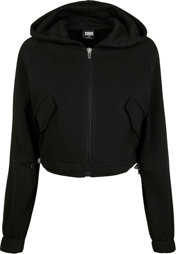 Urban Classics Ladies Short Worker Zip Hoody (TB3426-00007-0042) black