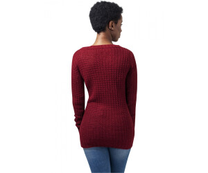 Urban Classics Ladies Long Wideneck Sweater (TB739-00606-0046) burgundy ab  23,99 € | Preisvergleich bei