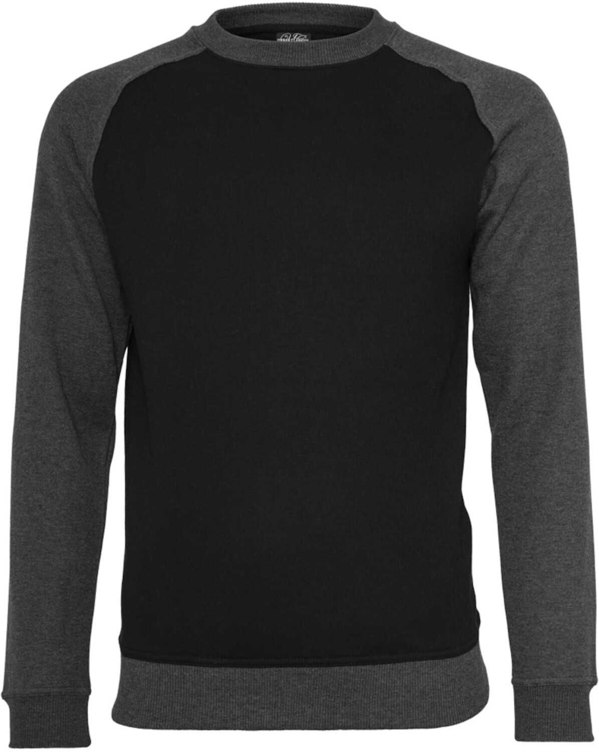 Urban Classics 2-tone Raglan Crewneck (TB546-00445-0040) blk/cha