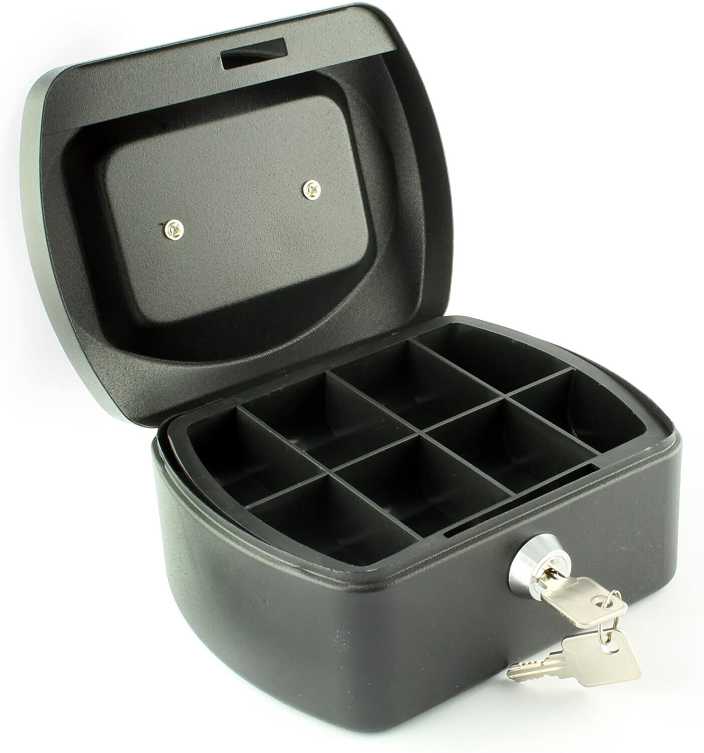 Q-CONNECT 6 Inch Cash Box - Black