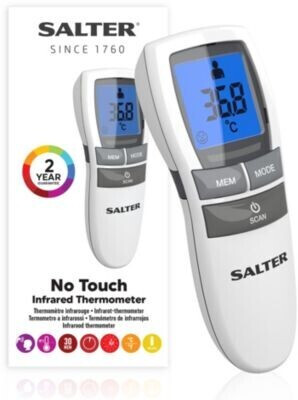 BERRCOM® Thermomètre frontal infrarouge médical sans contact avec écran LCD  numérique, Blanc