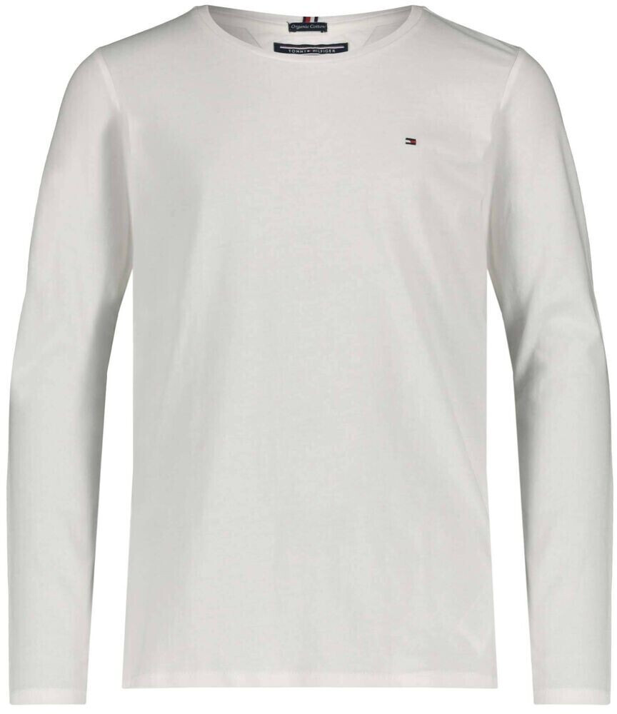 Tommy Hilfiger Organic Cotton Long Sleeve Top (KG0KG03706) bright white