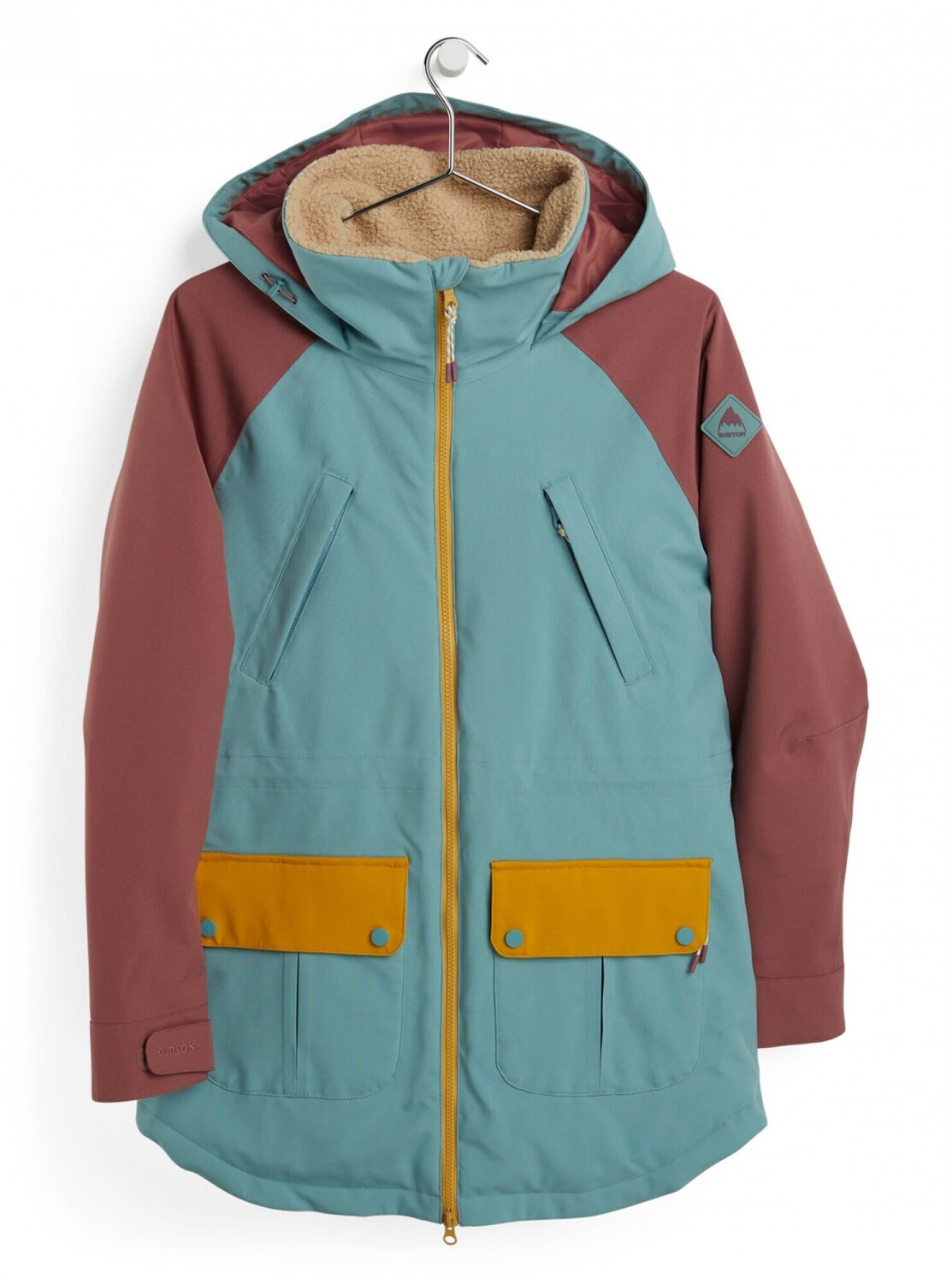 Burton Women's Prowess Snowboard Jacket trellis/rose brown/harvest gold