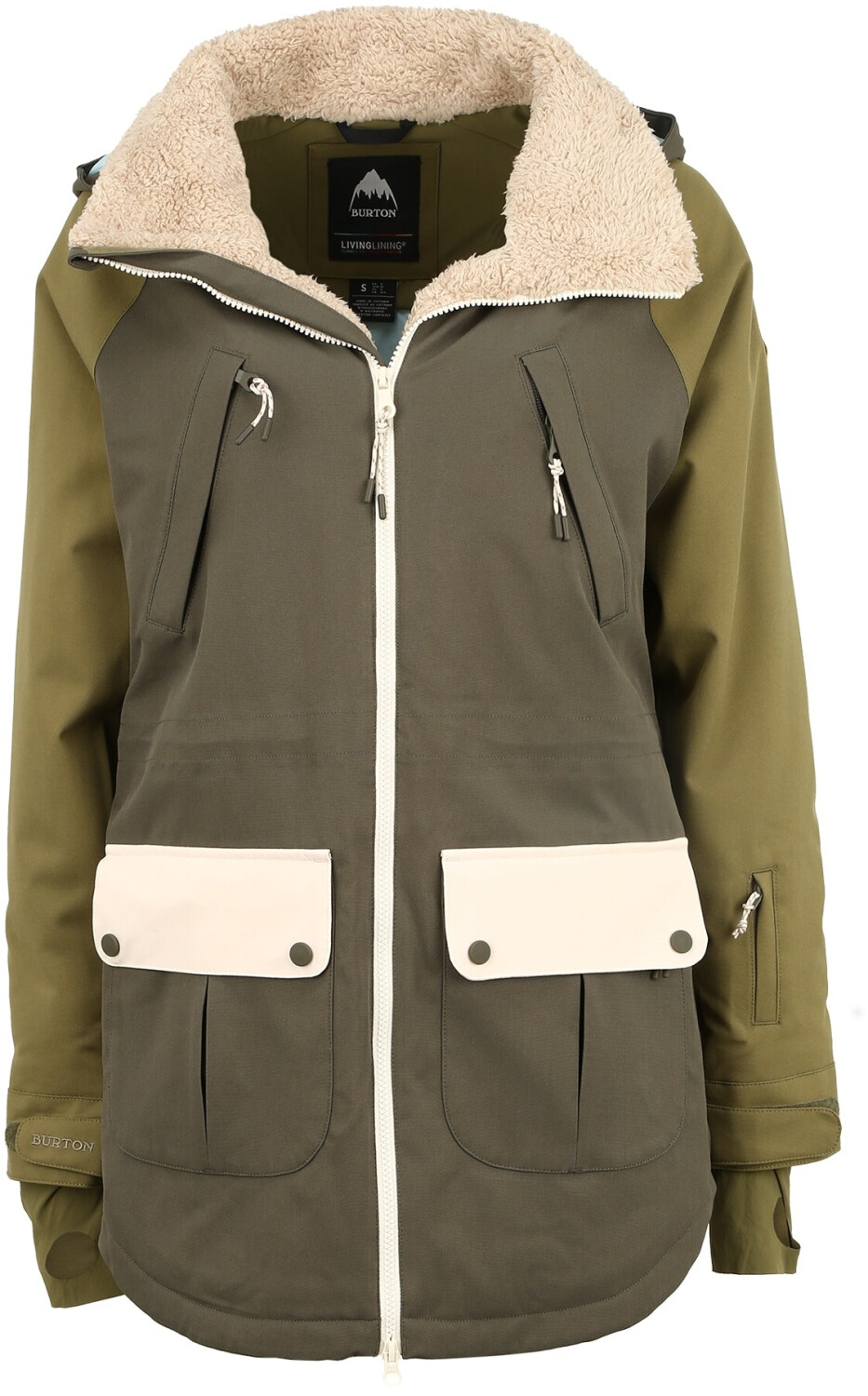 Burton Women's Prowess Snowboard Jacket keef/martini olive/creme brulee