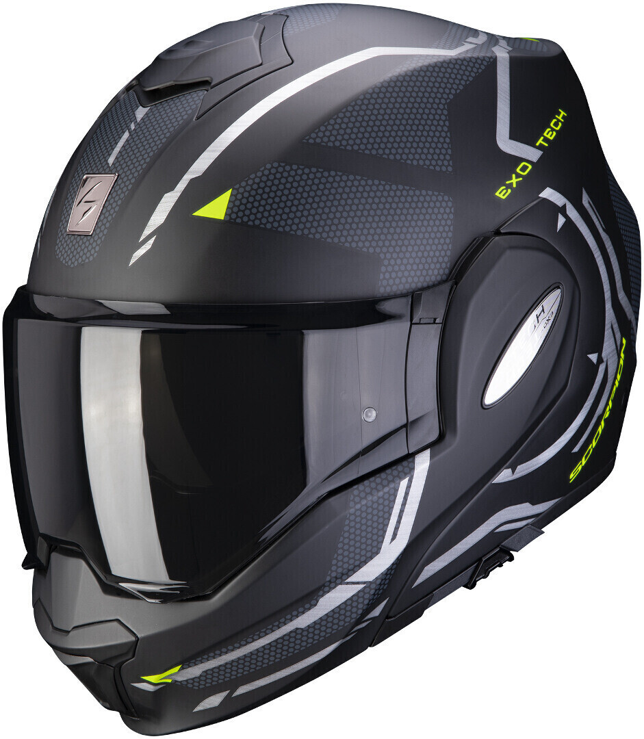 Scorpion Exo-Tech Square Matt Black/Neon Yellow