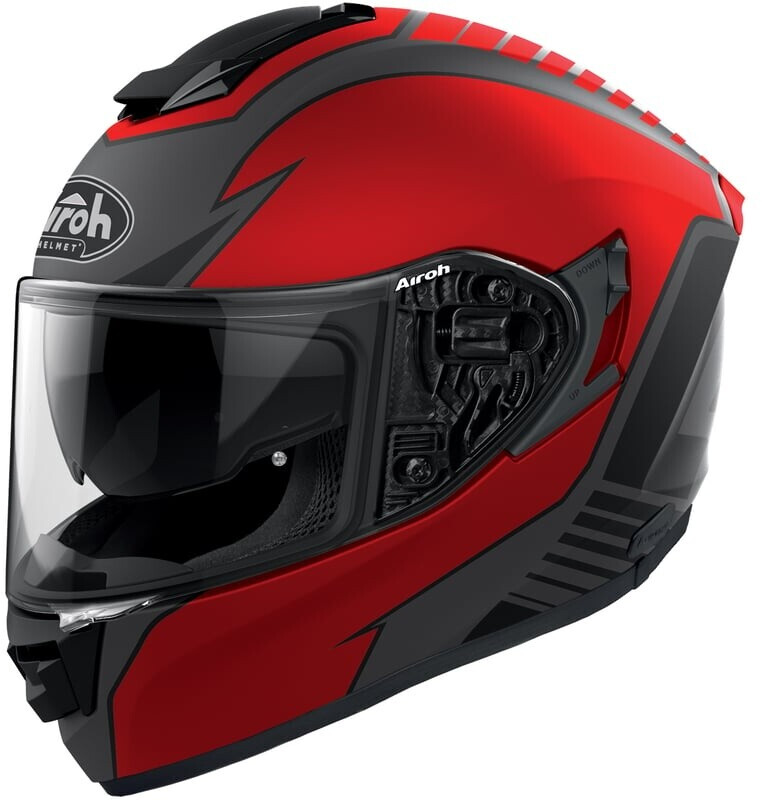 Airoh St.5S35 Helm ST.501 SPEKTRO Motorcycle Helmet – Schwarz Matt (Matt Black), Men’s Size XS
