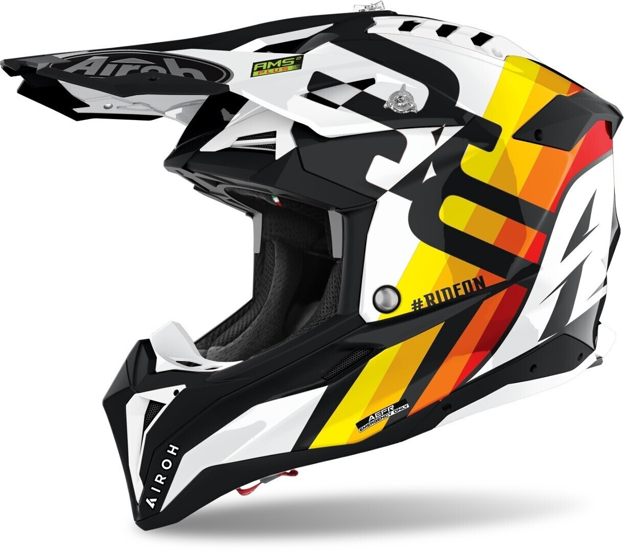 Airoh Aviator 3 Rainbow White Gloss