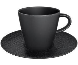 Villeroy & Boch Manufacture Rock Kaffeetasse mit Untertasse schwarz 22 cl ab 23,00 € | Preisvergleich bei