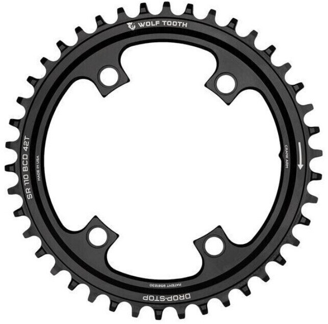 Wolf Tooth Components Asymmetrical 4 hole BCD black
