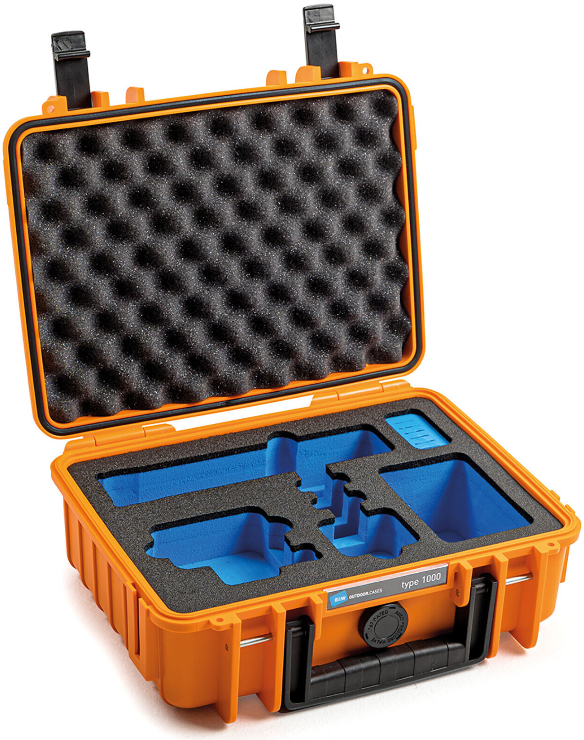 B&W Outdoor Case Type 1000 incl.  GoPro Hero 9 Inlay Orange