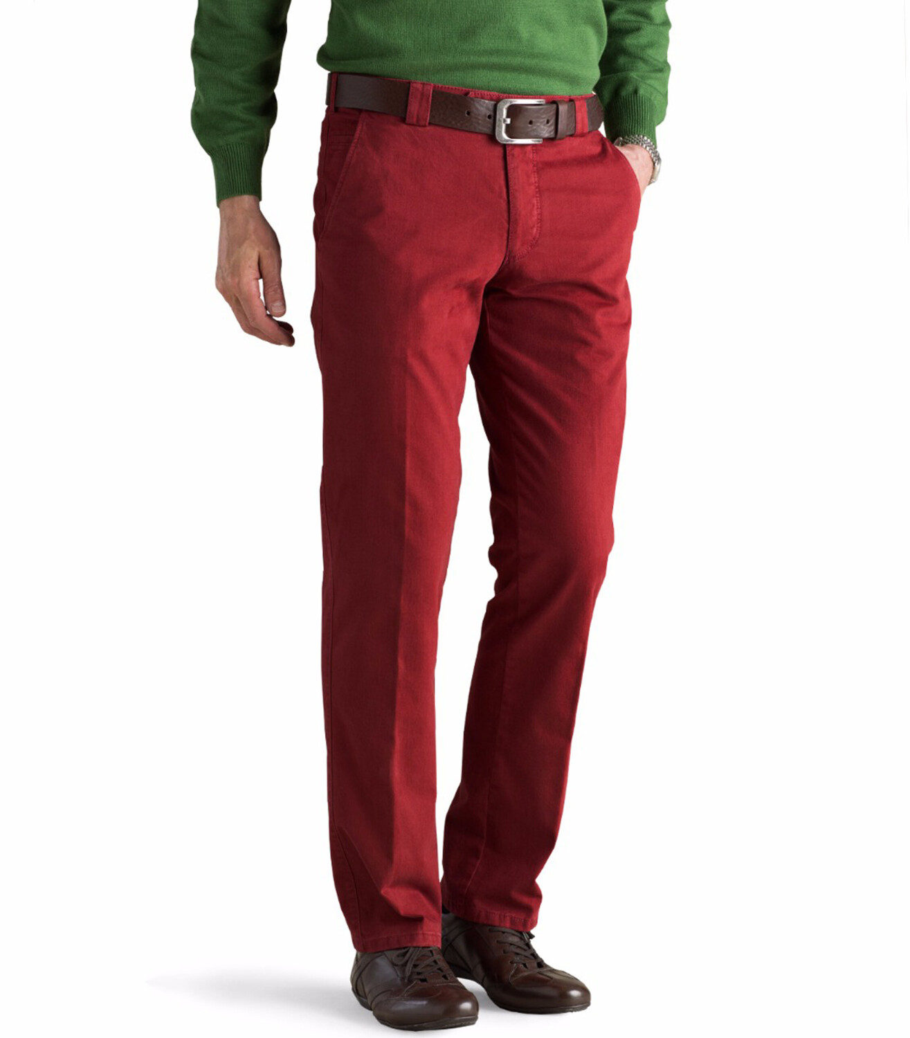 MEYER Roma Soft Cotton Chino rot