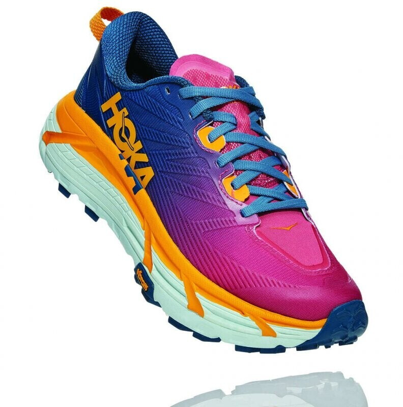 Hoka One One Mafate Speed 3 Women moroccan blue/saffron