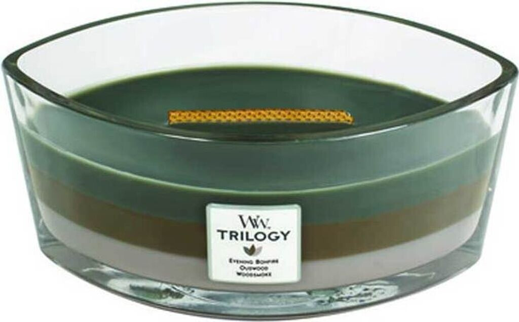 Buy WoodWick Cozy Cabin Trilogy Ellipse Candle from £26.95 (Today