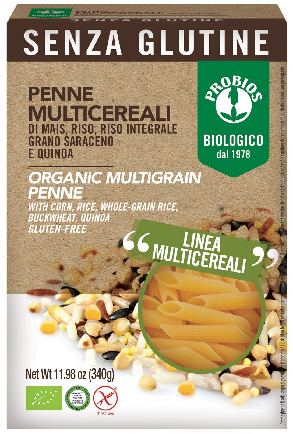 Probios Penne multigrain gluten free 340g