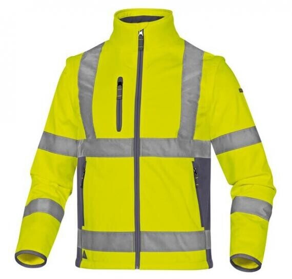 Delta Plus Hi Vis Jacket Softshell Moonlight 2 yellow