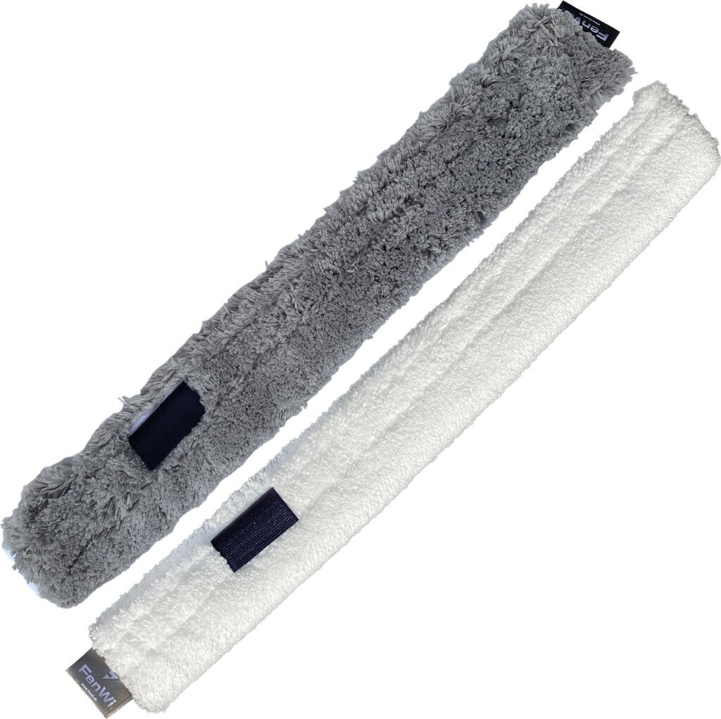 FenWi Ersatz-Wischbezug für Profi Kombi-Fensterwischer im 2er-Set, Putzrolle 45/50cm