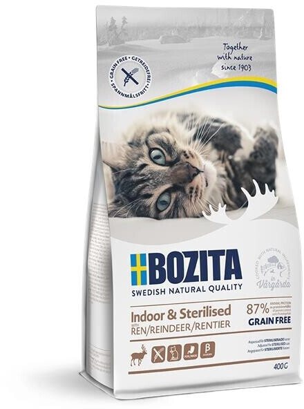 Bozita Indoor & Sterilised Grain free Reindeer 400g