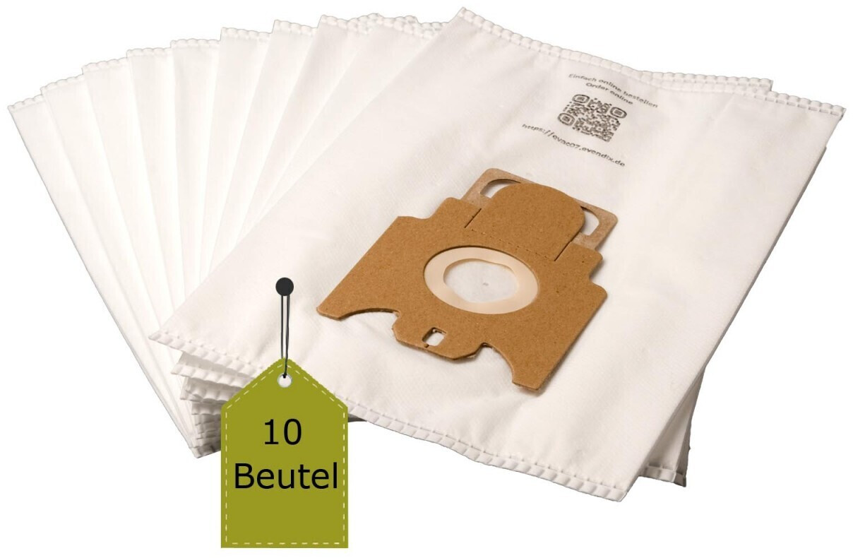 eVendix Staubsaugerbeutel passend für Miele Complete C3 Pure Red PowerLine, 10 Staubbeutel + 1