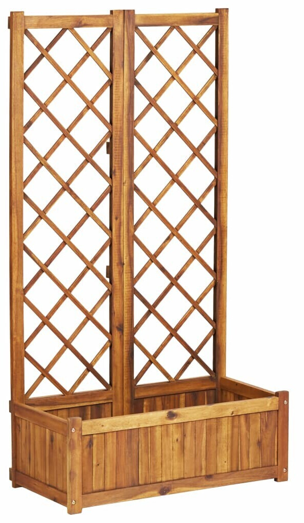 VidaXL Raised bed with trellis 80x38x150cm