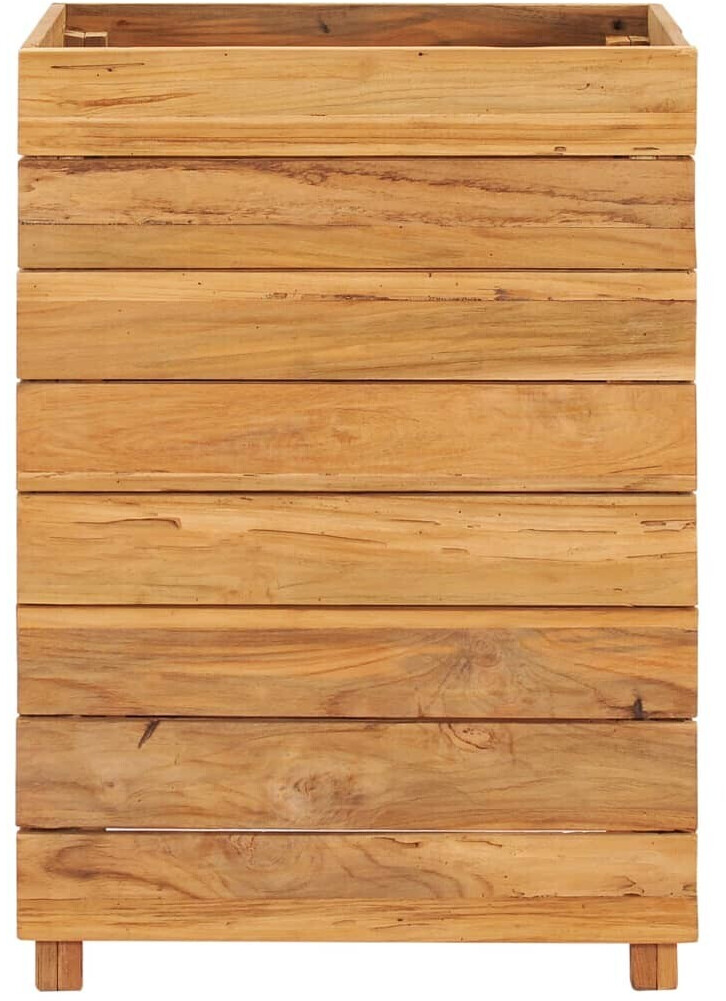 vidaXL Raised bed Recycled teak and steel 50x40x72cm