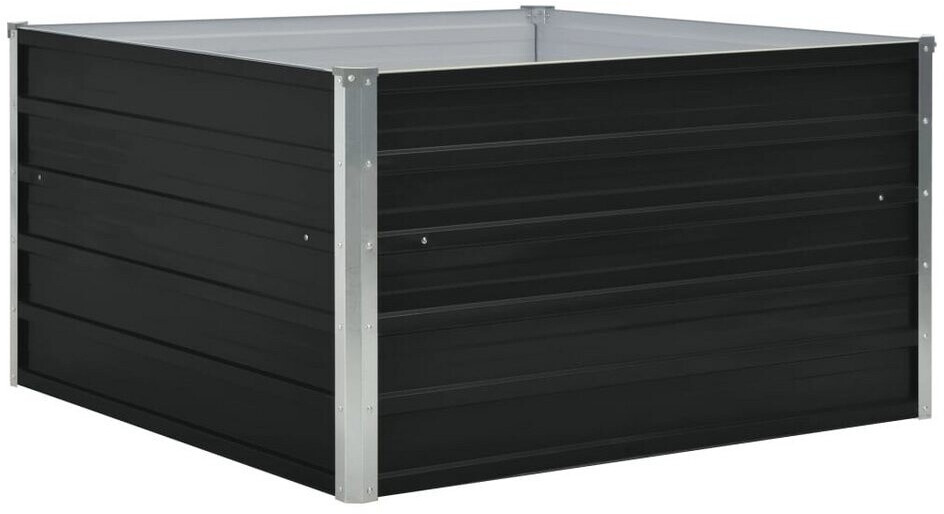 vidaXL Raised bed galvanized steel 100x100x45cm