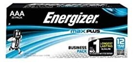 Energizer Max Plus AAA Alkaline Batteries - Pack of 20