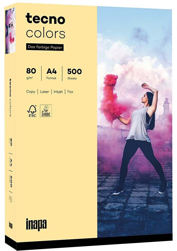 inapa tecno colors A4 80g light yellow
