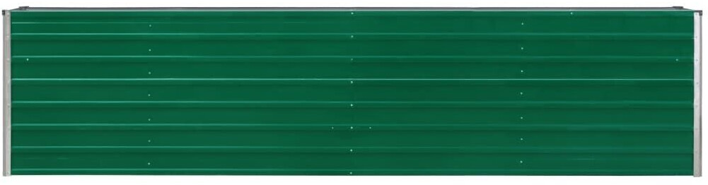 vidaXL Galvanized steel raised bed 320x40x77cm green