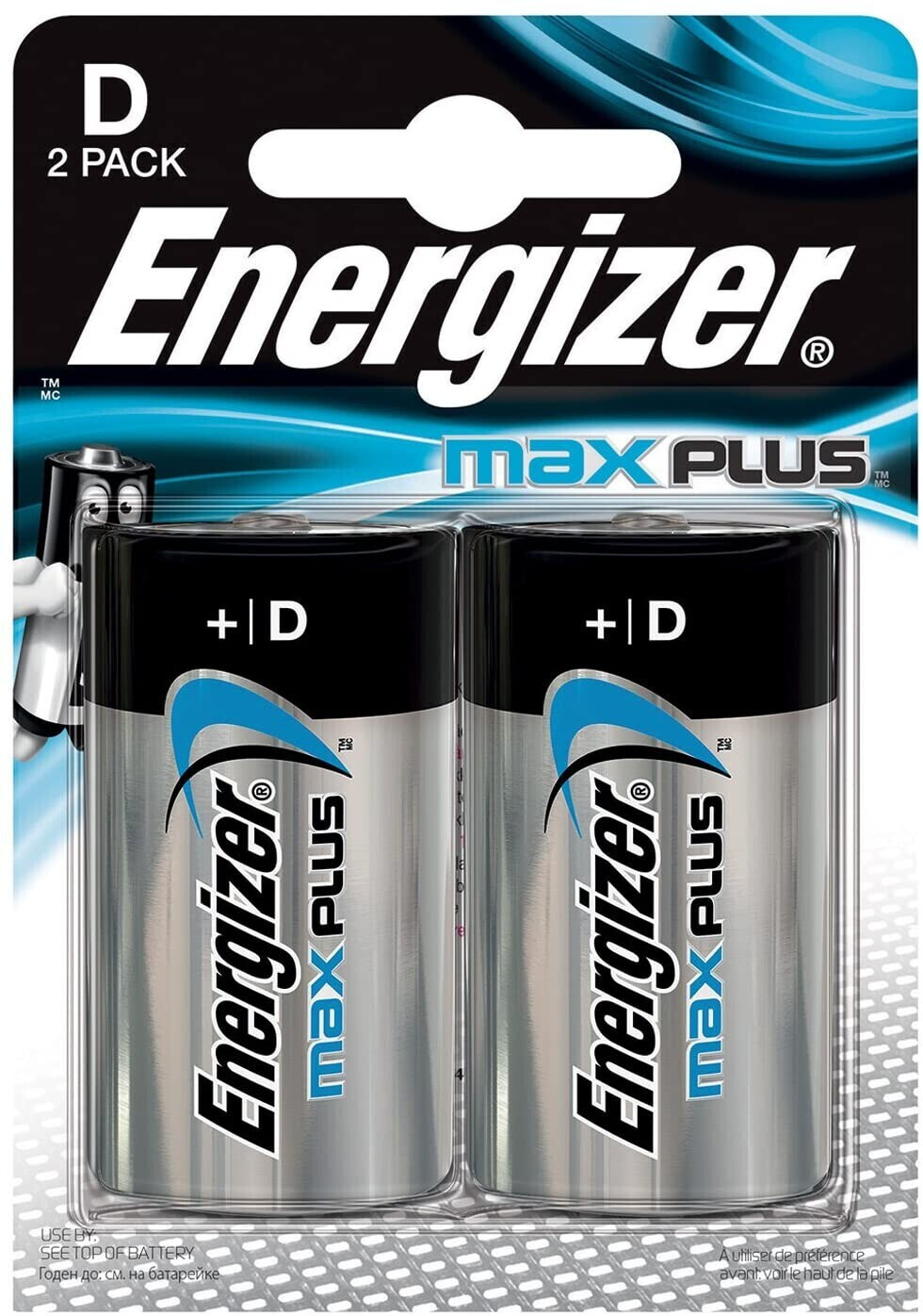 Energizer D Size Max Plus Alkaline Battery - Pack of 2 au meilleur