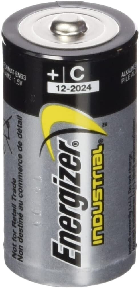 Energizer 636107 Industrial/Disposable C Battery (Pack of 12)