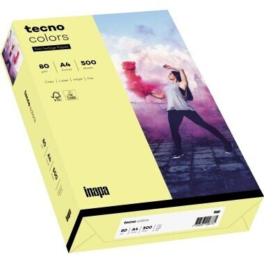 inapa tecno colors A4 160g light yellow
