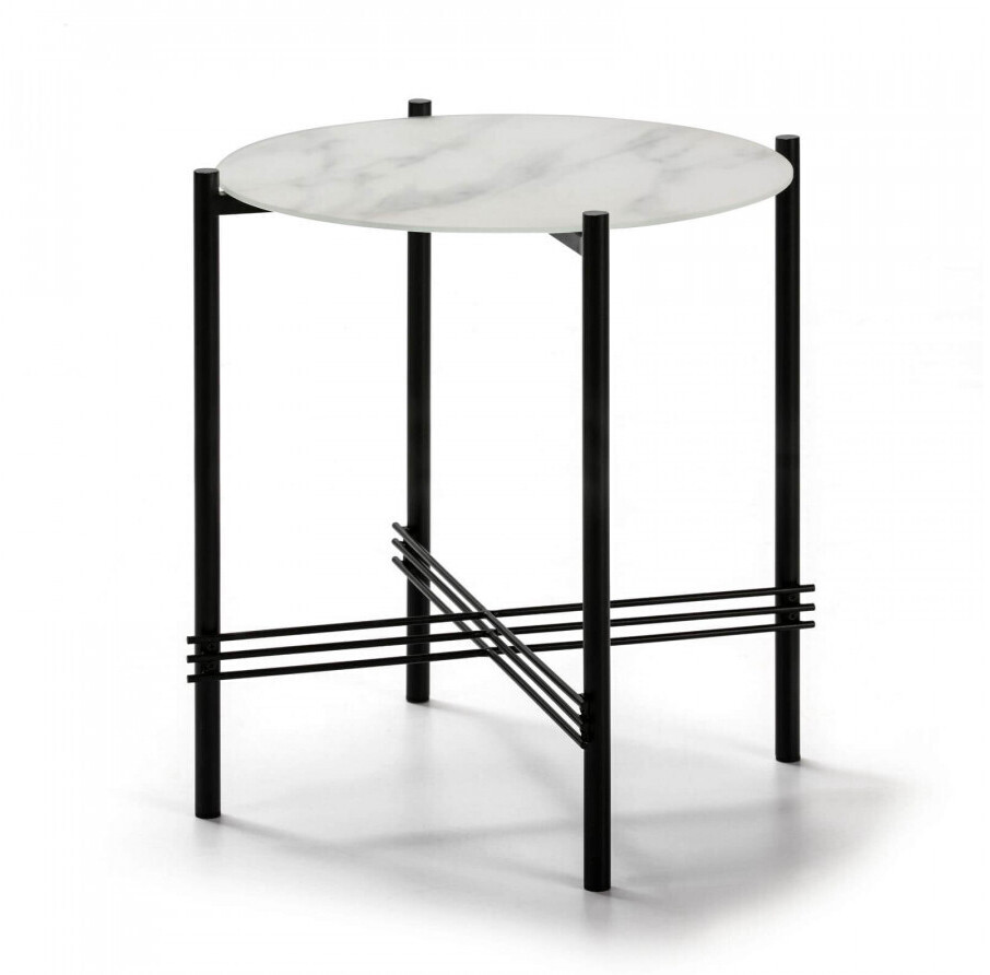 Bobochic Table d'appoint Loni blanc