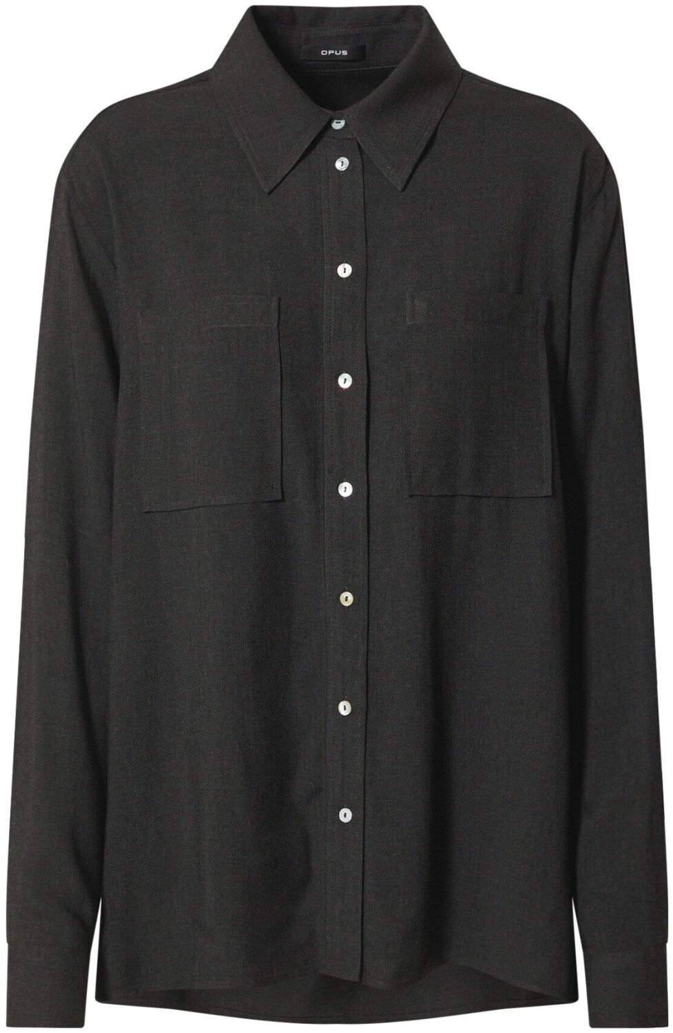 Opus Frilli Shirts slate grey melange