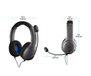 Auriculares PDP LVL40 Gris PS4-PS5 -Licencia oficial-. Playstation 4