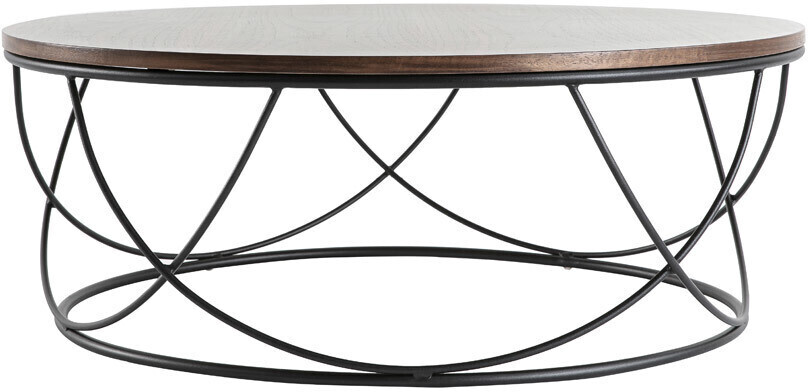 Miliboo Table basse Lace bois foncé/métal noir