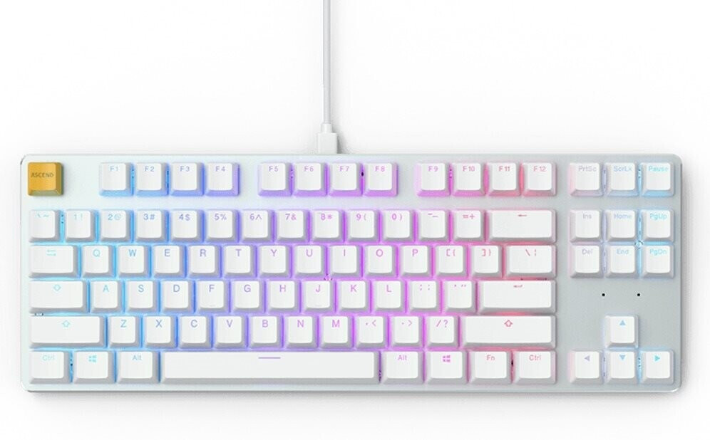 Glorious Gaming GMMK TKL White Ice Edition (Gateron KS-9 Brown)(US)
