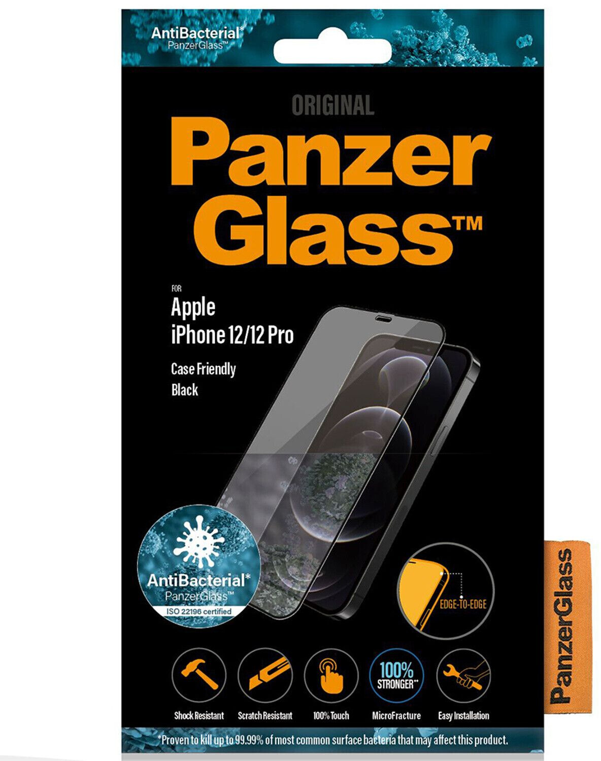 PanzerGlass Case Friendly Black iPhone 12/12 Pro (2720)