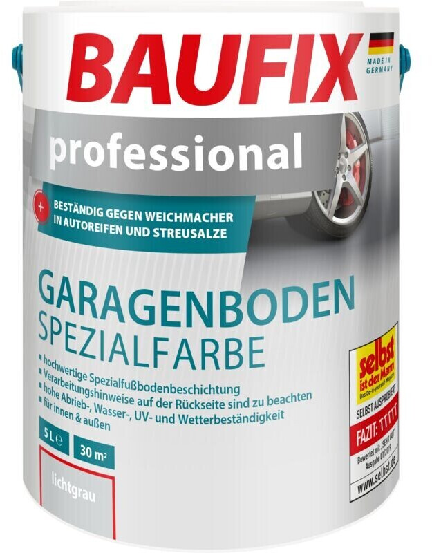 Baufix professional Garagenboden Spezialfarbe lichtgrau 5 ab Preisvergleich 43,99 € | bei l